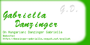 gabriella danzinger business card